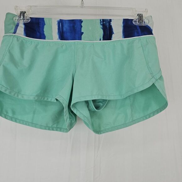 LULULEMON RUN: SPEED SHORT MENTHOL BRUSH HARBOR BLUE MENTHOL SIZE 6 - Picture 3 of 9